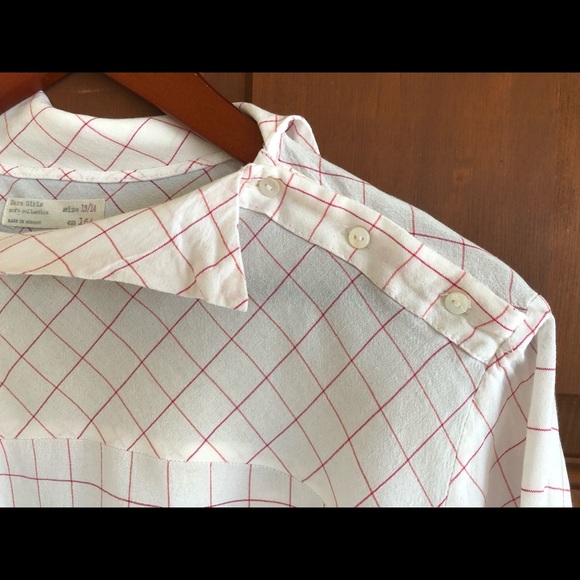 Zara Girls size 14 white and pink  blouse - Picture 3 of 15